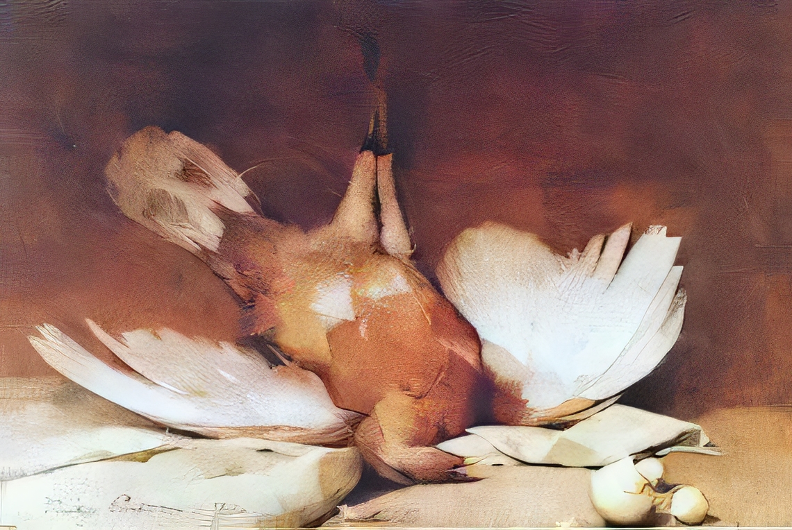 Emil Carlsen : Still life with fowl, 1892.