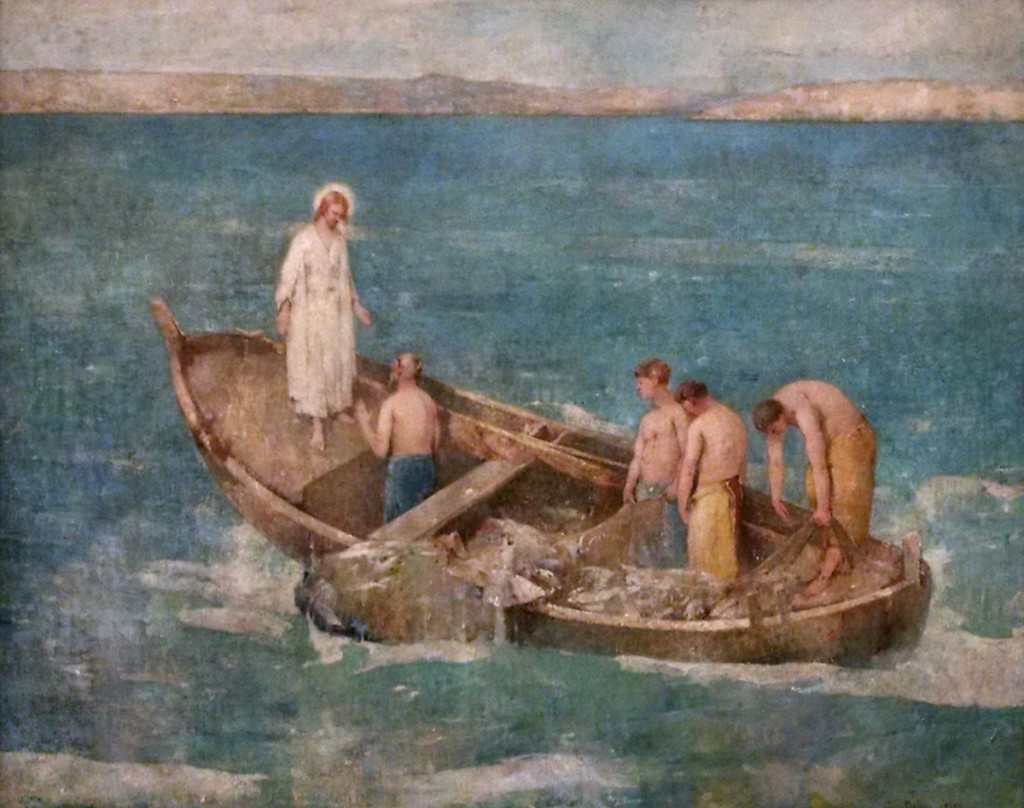 Emil Carlsen : Christ and the fisherman, 1927.