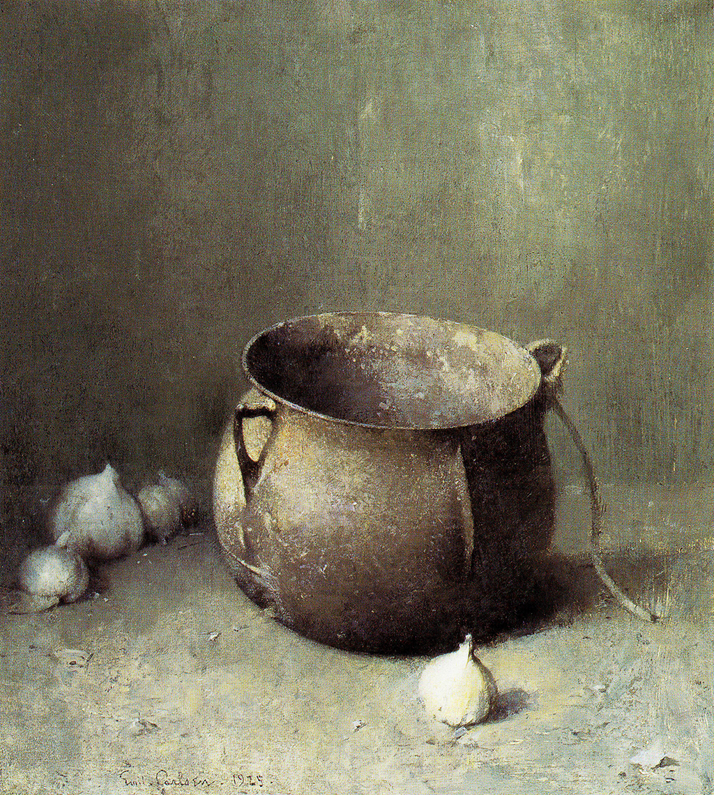 Emil Carlsen Still Life Iron Kettle and Onions, 1925
