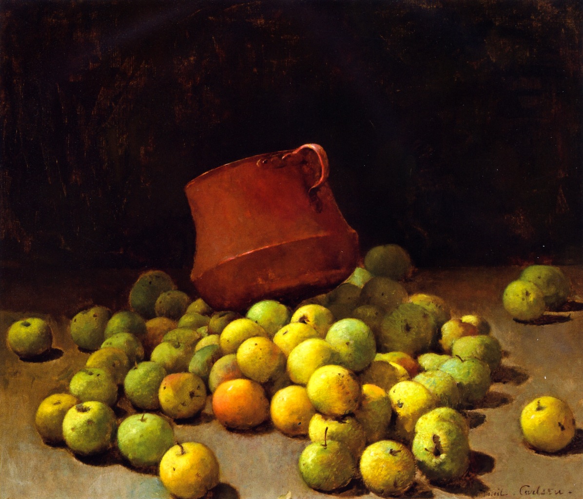 Emil Carlsen : Still life with apples, ca.1908.