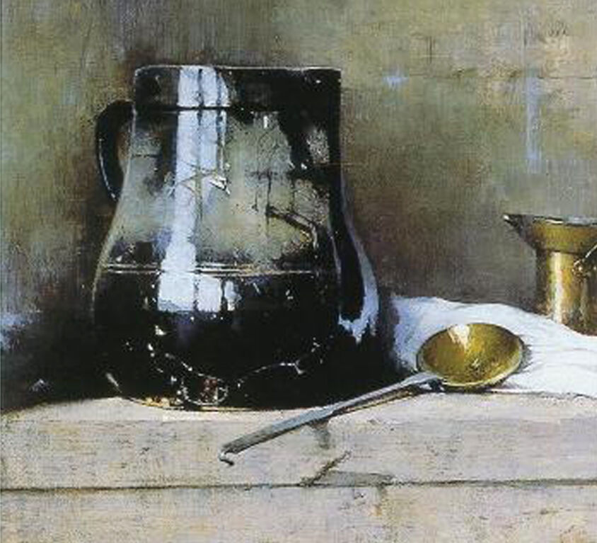 Emil Carlsen : Still life with black jug, 1931.