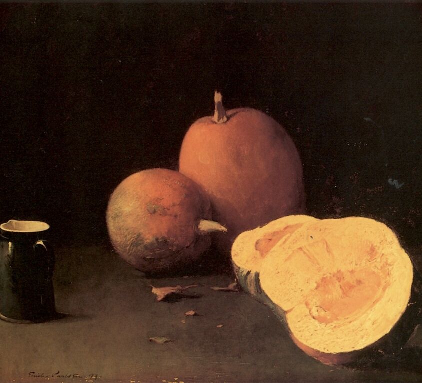 Emil Carlsen Still Life with Squash and Pitcher (also known as Still Life: Squash and Pitcher and Still Life with Pumpkin) 1893
