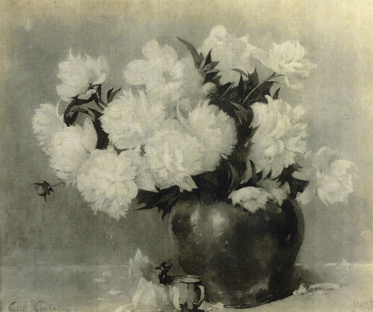 Emil Carlsen : Still life flowers, 1897.