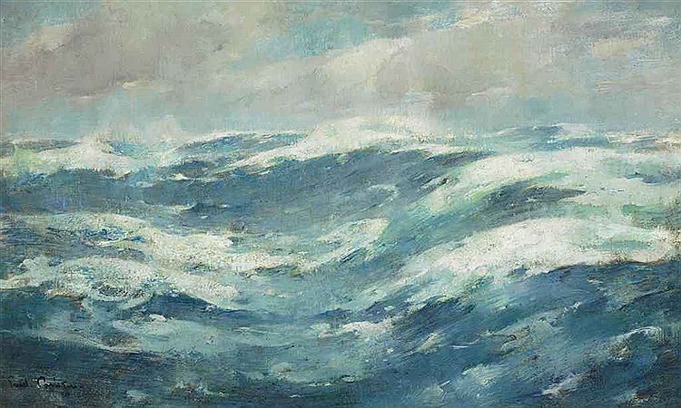 Emil Carlsen : Breaking waves, ca.1913.