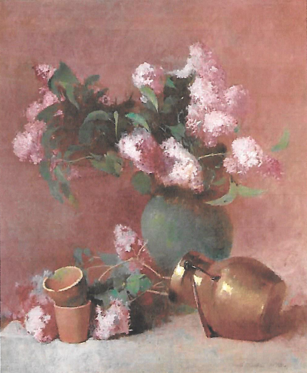 Emil Carlsen Lilacs in a Green Vase, 1892