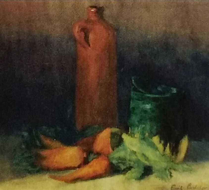 Emil Carlsen : Still life with carrots, 1910.