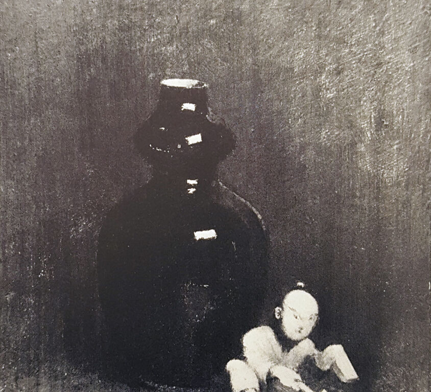 Emil Carlsen : Still life with netsuki, ca.1890.