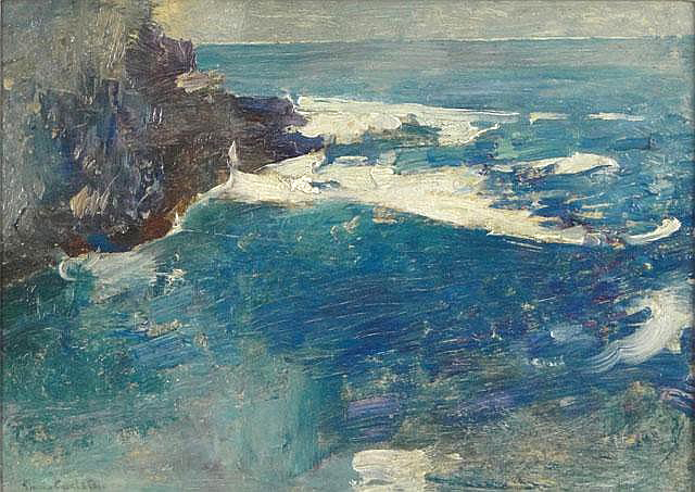Emil Carlsen Blue Surf, Bald Head Cliff, York, Maine, c.1914