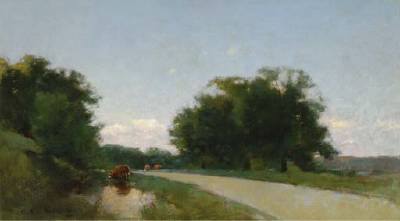 Emil Carlsen Cattle Watering, c.1905