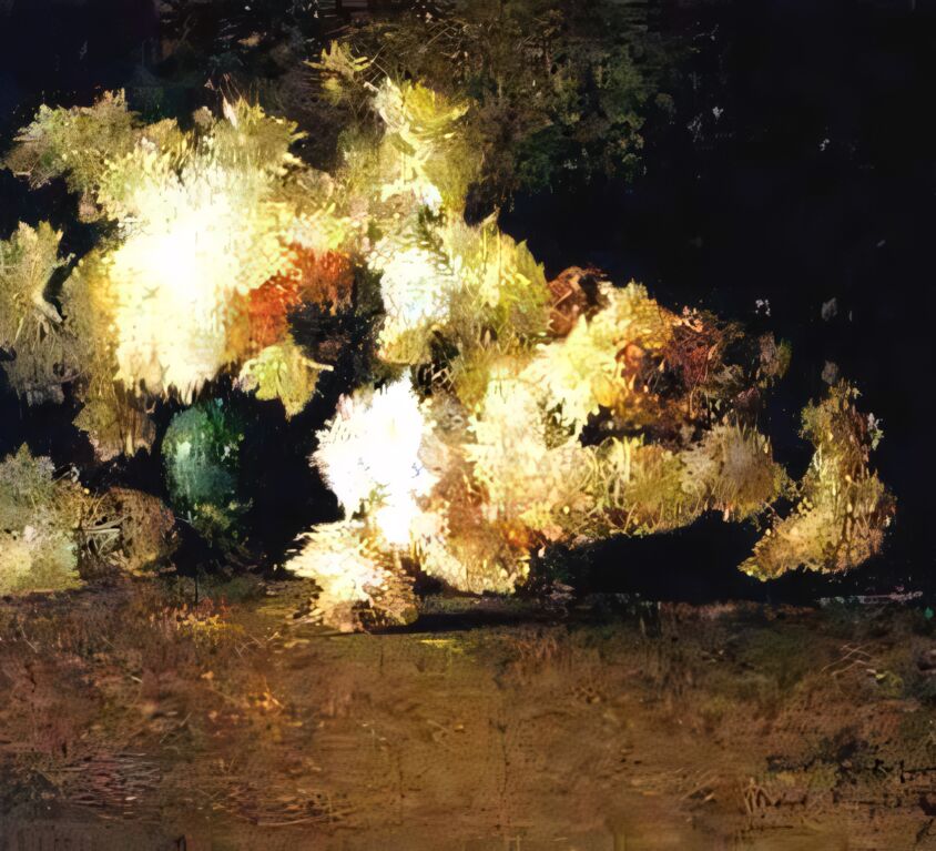 Emil Carlsen : Still life with chrysanthemums, ca.1896.