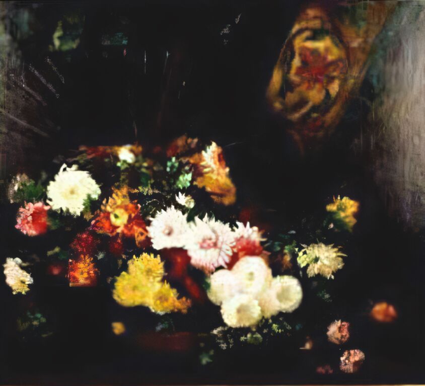 Emil Carlsen : Floral still life [chrysanthemums], ca.1896.