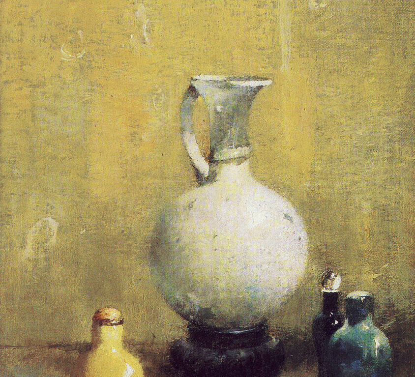 Emil Carlsen : Still life with ceramic vase, ca.1923.