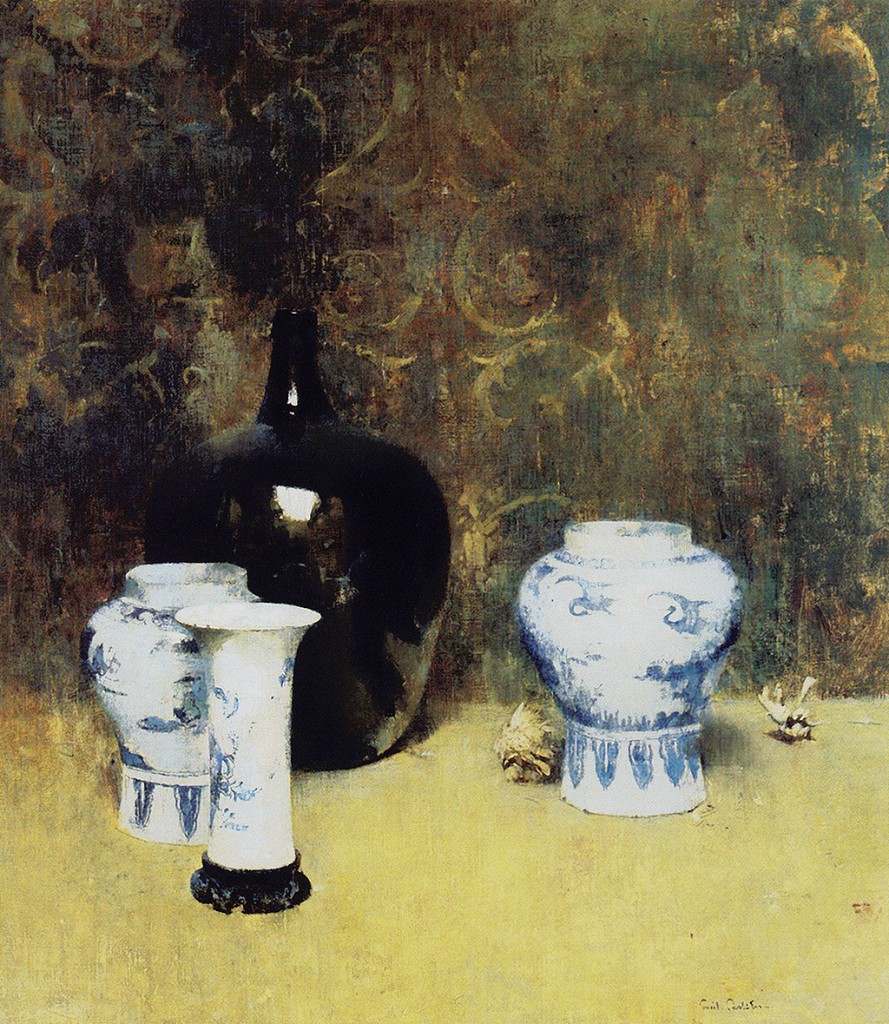 Emil Carlsen : Oriental jars, 1914.